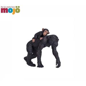 حیوانات موجو شامپانزه با بچه (زرد)
