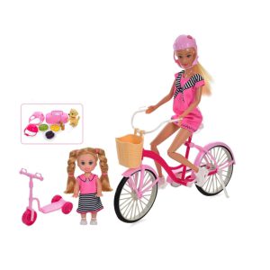 عروسک باربی دفالوسی با دوچرخه 8457